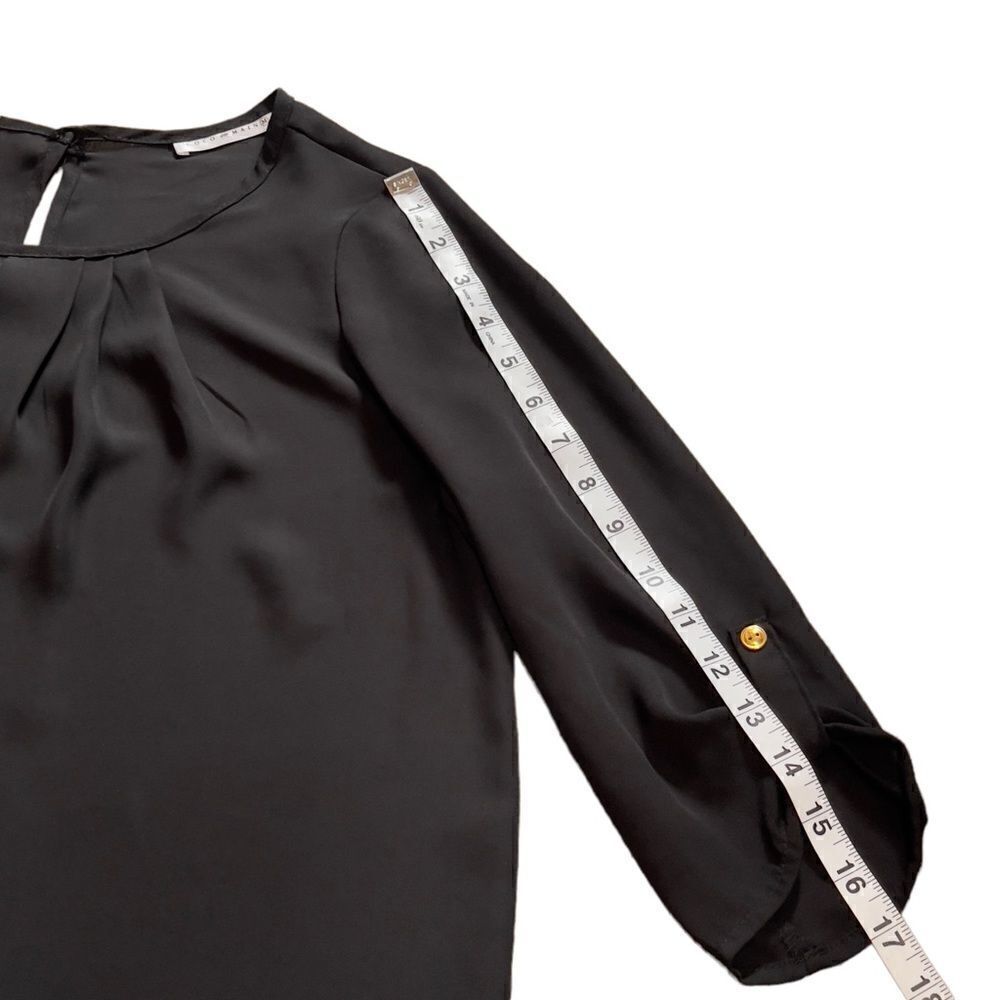Coco and Main Round Neck Georgette Top Size Medium - Picture 7 of 8